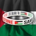 thumbnail image 2 of Pulsera Palestina Bandera de Gaza Libertad árabe en apoyo a Palestina Pulseras de silicona para hombres y mujeres, 2 of 2