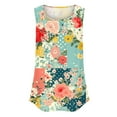 thumbnail image 6 of Summer Tank Top for Women Plus Size Tank Top Boho Floral Loose Camisole Casual Flowy Tops Scoop Neck Blouses, 6 of 7
