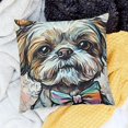 thumbnail image 2 of BANET  Dogs Pattern Polyester Throw Pillow Covers Cushion Cases Home Decor Square 24x24in, 2 of 5
