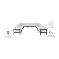 thumbnail image 2 of Meridian Furniture Nizuc White Outdoor Patio Modular Sectional, 2 of 7