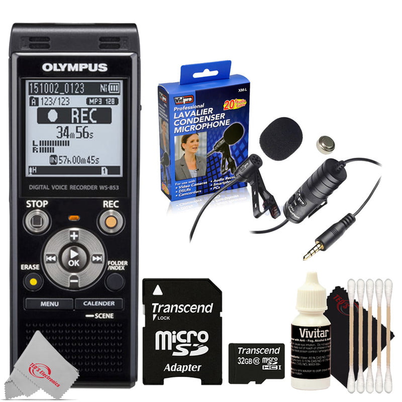 Accessory Kit Olympus WS-853 Digital Voice Recorder Microphone