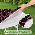 thumbnail image 5 of Breast Cancer Round Fitted Tablecloth with Elastic Edge,Dining Table Cover Waterproof,Outdoor Round Tablecloth for Camping,Dining,Indoor and Outdoor, 5 of 7