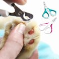 thumbnail image 4 of Lote de 2 ciseaux à griffes de qualité professionalnelle pour chat/chien Lames en acier inoxydable Ideal para la preparación de tu animal de compagnie Bleu + rouge Zhivalor YQ-0142, 4 of 8