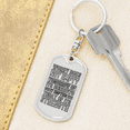 thumbnail image 6 of Today Of Its Strength Stainless Steel or 18k Gold Premium Swivel Dog Tag Keychain, 6 of 10
