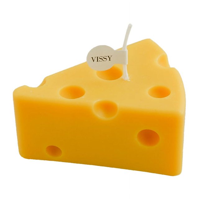 REJUUV Cheese Shaped Scented Candle with Relaxing Fragrance, Wild Bluebell Scent