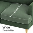 thumbnail image 6 of Gericco Loveseat Sofa, Mid Century Modern Decor Love Seat Couches for Living Room（Green）, 6 of 8