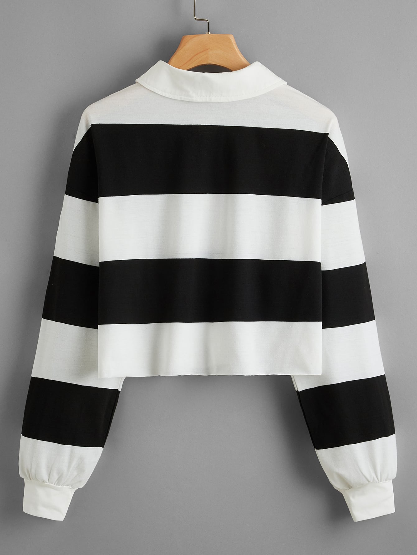 Casual Womens Ladies Button Half Placket Colorblock Tees Sx Black And White Walmart Com
