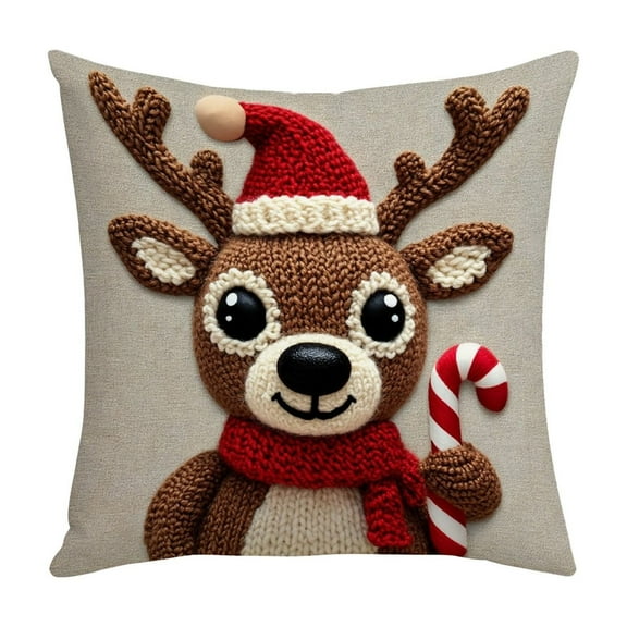 Dpityserensio Christmas Pillow Cover Festival Decoration Sofa Decoration Linen Pillow Fall Decor Xmas Gifts