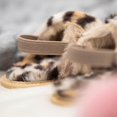 thumbnail image 5 of Baby Girl Faux Fur Slides Slippers Fluffy Fuzzy Sandals Open Toe Furry Slide Flip Non-Slip Sole 0-18 Months, 5 of 8