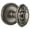 Gray, variant on Grandeur 813168 Newport Solid Brass Rose Passage Door Knob Set - Nickel