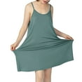 thumbnail image 4 of SWSMCLT Women's Sleeveless Nightgown Soft Summer Sleepwear Cotton Stretchy Short Rayon Cotton Spaghetti Strap Sleep Dress Green 3X-Large, 4 of 4