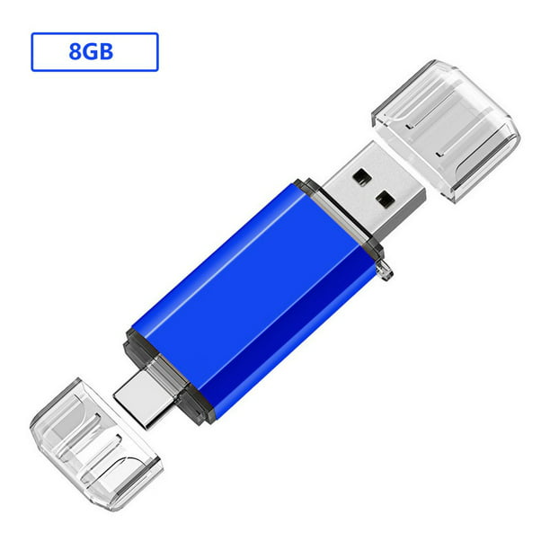 8GB USB Flash Drive, Type C Dual USB Disk(USB-A 2.0/Type C 2.0), High Speed 8GB Thumb Drive USB Pen Stick for Type C Smartphones, Tablets, PC, MacBook - Walmart.com