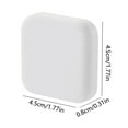 thumbnail image 3 of TOP-MAX 4PCS Square Self-Adhesive Door & Wall Collision Stoppers Soft Gel Door Bumper Mini Doorknob Door Handle Bumper, 3 of 8