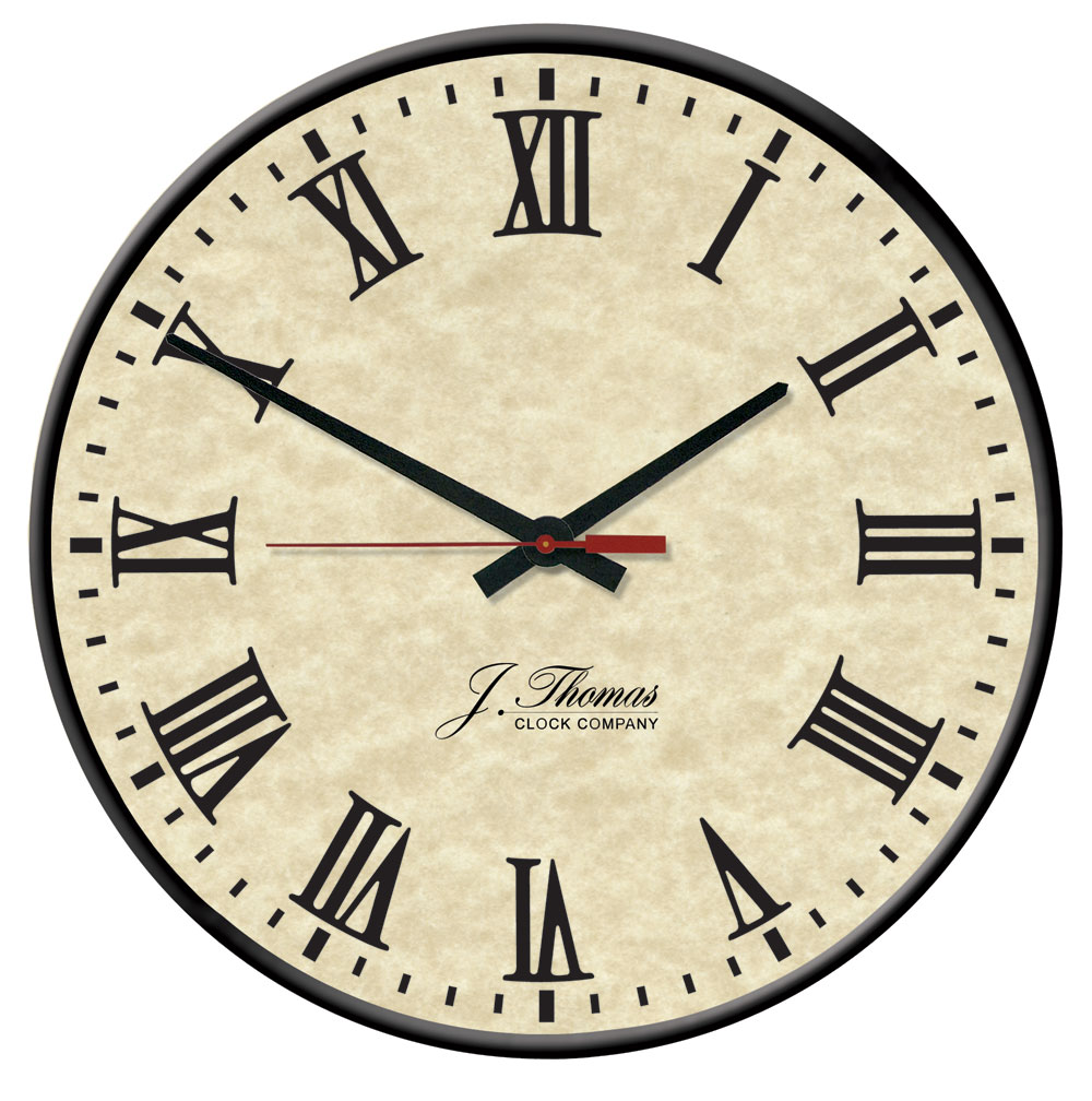 Edison Electric Wall Clock 13" by J. Thomas Made in the USA