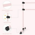 thumbnail image 5 of YANG2 4FT Ballet Barre Portable, Freestanding Double Ballet Barre Height Adjustable with Anti Slip Base, Heavy Duty Stretch Dance Bar for Home Workout Pink, 5 of 10