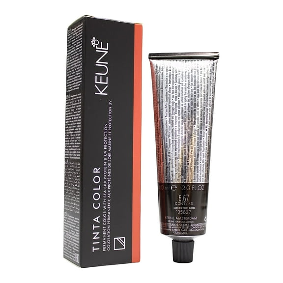 Keune Tinta Color 6.67 Permanent Color Dark Red Violet Blonde 2 Oz