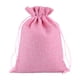 thumbnail image 1 of 50 bolsas de regalo con cordón, bolsas de regalo navideñas, suministros para fiestas, bolsas de galletas y dulces. Rosa, 1 of 9