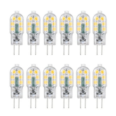 Tomshine AC/DC 12V 3W G4 LED Light Bulb Equivalent Replacement of 30W Halogen Lamp Energy-saving Bi-Pin Base Shatterproof Bulb Replacement 360° Beam Angle 160lm Non-dimmable No Flicker Pack of 12