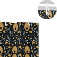 thumbnail image 5 of FREEAMG Shower Curtains Honeycomb Bee Curtain，Waterproof Fabric Decor Shower Curtains for Bathroom Set with 12 Hooks, 66"x 72", 5 of 6