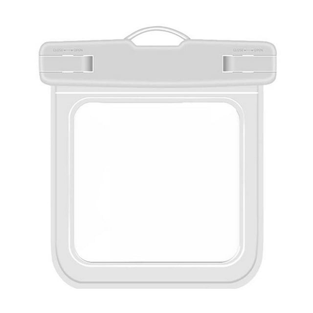 Universal Waterproof Phone Pouch IPX8 Protection Clear TPU Dry Bag for Small Electronics Cash Keys ID Cards, Touch Screen Compatible Submersible Case 4.76" x 4.21"