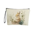 thumbnail image 2 of Amzcrzy Polyester Storage B Ag Easter Bunny Patterns Storage Bag Portable Makeup Bag Equipped with Antiskid Zipper and Handle Travel Small Item Storage Bag Easter Decorations. Storage Trunks & Bag, 2 of 6