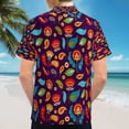 thumbnail image 6 of High Quality Hawaiian Shirts for Men Short Sleeve Aloha Beach Shirt Floral Summer Casual Button Down Shirts Blouses EUBUZF, 6 of 7