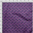 thumbnail image 3 of oneOone Georgette Viscose Fabric Leaves & Floral Block Print Fabric By The Yard 42 Inch Wide, 3 of 4