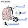 thumbnail image 4 of Yiaed Strawberry Cake Print Backpack, Premium Laptop Backpack, Travel Backpack for Women, Lightweight Backpacks, Comfortable Back Pack-Small, 4 of 7