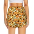 thumbnail image 2 of Lsque Pumpkins And Sunflowers A Printed Women's Running Shorts with Liner Pockets,Elastic Quick Dry Workout Athletic Gym Yoga Shorts,Womens High Waist Shorts-Small, 2 of 9