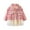 Red, variant on Annhoo Baby Girls Dress Sets Long Sleeve Lapel Plaid Cardigan Jacket Top Fall Mesh Dresses Party Dress Outfit