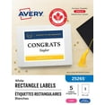 thumbnail image 1 of Avery White Rectangle Labels, TrueBlock, 11" x 8½", for Laser and Inkjet Printers - 25265, 1 of 6