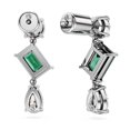 thumbnail image 4 of Pendientes Swarovski Mesmera Drop Green/Clear Stones Rodio, 4 of 6