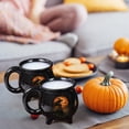 thumbnail image 6 of SLYNSHome Halloween Coffee Mug With Spoon Set,Witch Cauldron Black Ceramic Halloween Tea Cup With Witch And Moon Print, Spooky Fall Drinkware Gift For Women, 6 of 9