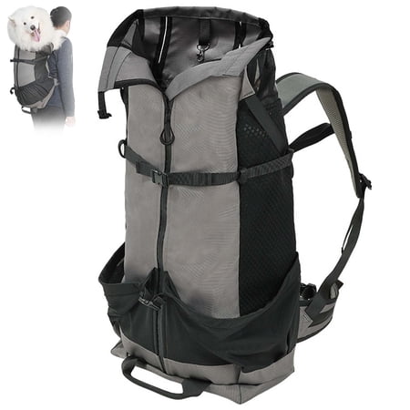 Big Dog Backpack Carrier Adjustable Pet Backpack Holds Dogs Up to 80lbs Water-Resistant Dog Travel Bag for Hiking Cycling Outdoor Trips
