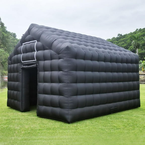 BINLE 18ft x 16ft x 14ft Inflatable Black Disco Tent, Waterproof Nylon