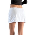 thumbnail image 5 of Women Y2k Basic Mini Skirt Low Waist A-line Casual Solid Stretchy Girls Aesthetic Short Bodycon Skirts, 5 of 6