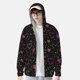 thumbnail image 2 of Balery Heart and Stars Sudadera ligera de manga larga con capucha y protección solar UPF 50+ para hombre y mujer, ideal para pesca y running-3X-Large, 2 of 7