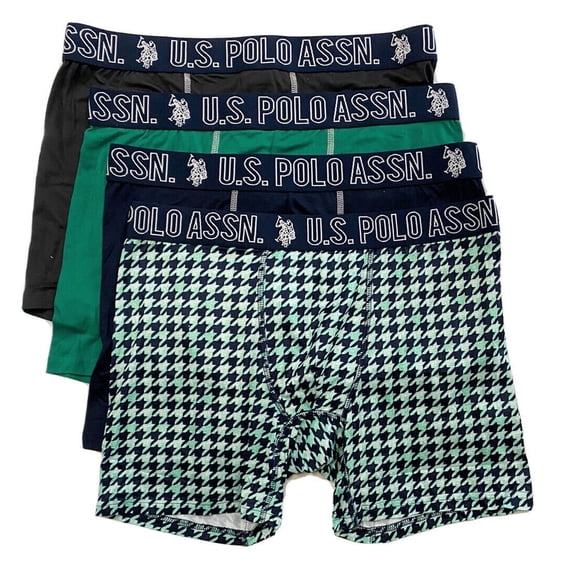 U.S. POLO MEN'S PACK X4 - 231 STRETCH GREEN FIELD XLARGE - UNDERWEAR BOXER BRIEF