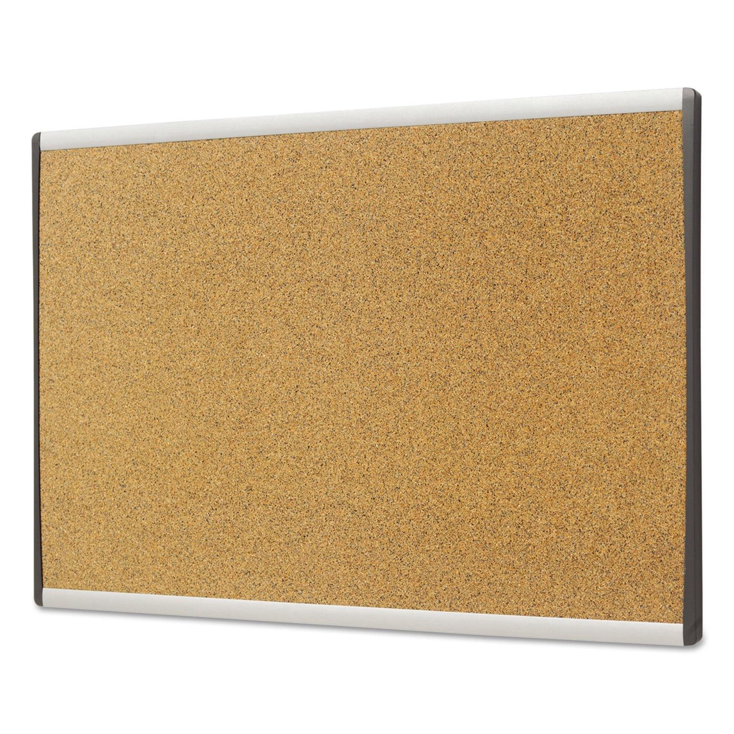 Quartet Arc Frame Cork Cubicle Board, 14" x 24", Tan, Aluminum Frame, Easy Installation