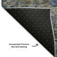 thumbnail image 5 of Addison Rugs Mayfield Premium Machine Washable Transitional Americana Brown Round Rug, 8' x 8', 5 of 6