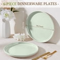 thumbnail image 5 of Vesteel Dinner Plates Set of 6, 10.2inch Ceramic Stoneware Sets for Home Restaurant, Large Dinnerware for Serving Steak, Pizza, Dishwasher & Microwave Safe, 5 of 8