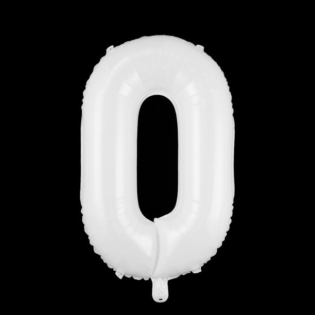 32 Pulgadas Número Blanco Globo De Aluminio Versión Digital Cuerpo Delgado Decoración De Cumpleaños La Fiesta