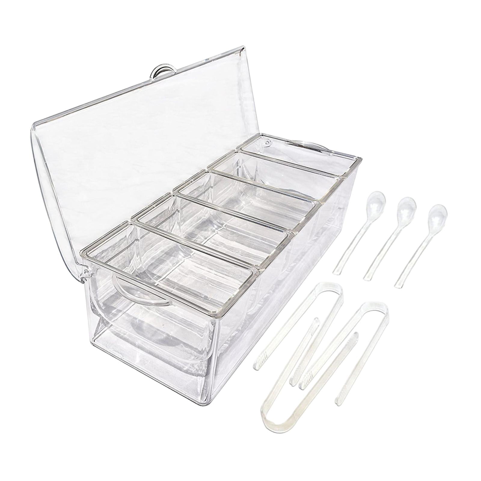 Cold Serving Tray Catering Trays 5 Section Serving Bowls Container