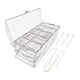 thumbnail image 1 of Bandeja de servicio frío Bandejas de catering transparentes con cucharas y clips Contenedor Servidor de condimentos refrigerados para al aire, 1 of 9