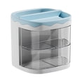 thumbnail image 4 of Toystoory Portalápices multicapa Superficie lisa transparente y fácil organización para artículos de papelería Joyas Azul glaciar Type2 NO2, 4 of 6