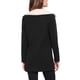 thumbnail image 3 of Abrigo de invierno para mujeres, abrigo de un solo botón, con cuello en contraste, abrigo tipo guisante, M negro, 3 of 6