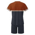 thumbnail image 5 of Track Suits Mens Crew Neck Short Sleeve Lightweight Shirts Short Pants Sets Men's Fashion Comfy Casual Leisure Outdoor Sports Suit Set, 5 of 6