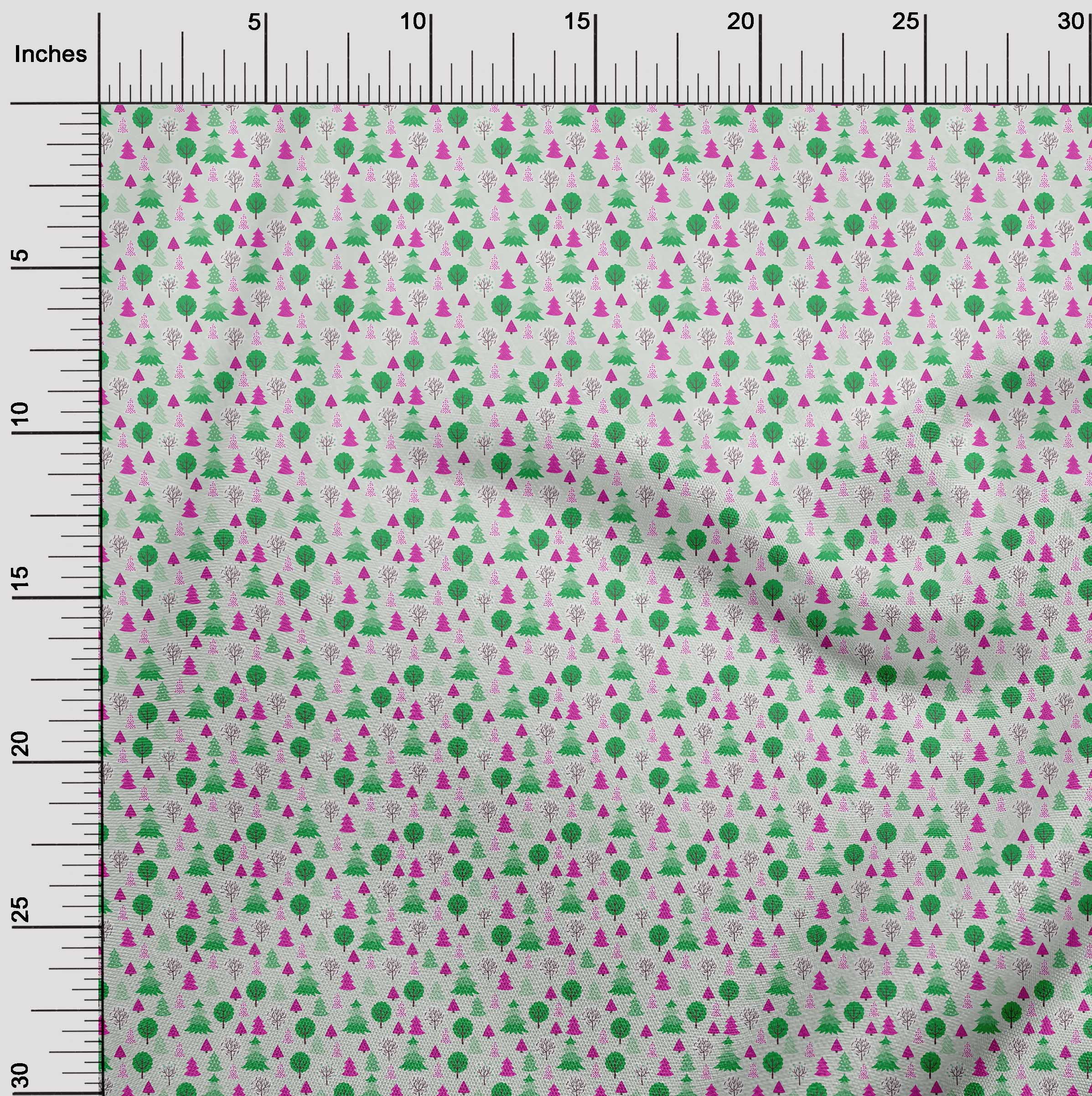 oneOone Polyester Spandex Light Blue Fabric Christmas Sewing Material Print Fabric By The Yard 56 Inch Wide