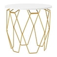 thumbnail image 4 of Furniture of America Glaser End Table with Metal Frame, White, 4 of 8