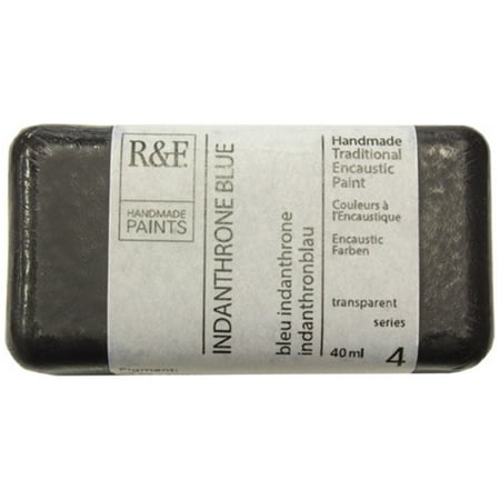 UPC: 0836943008083 | R&F Handmade Paints Encaustic Paint Cakes  40ml Cakes  Indanthrone Blue